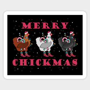 Merry Chickmas Chicken Sticker